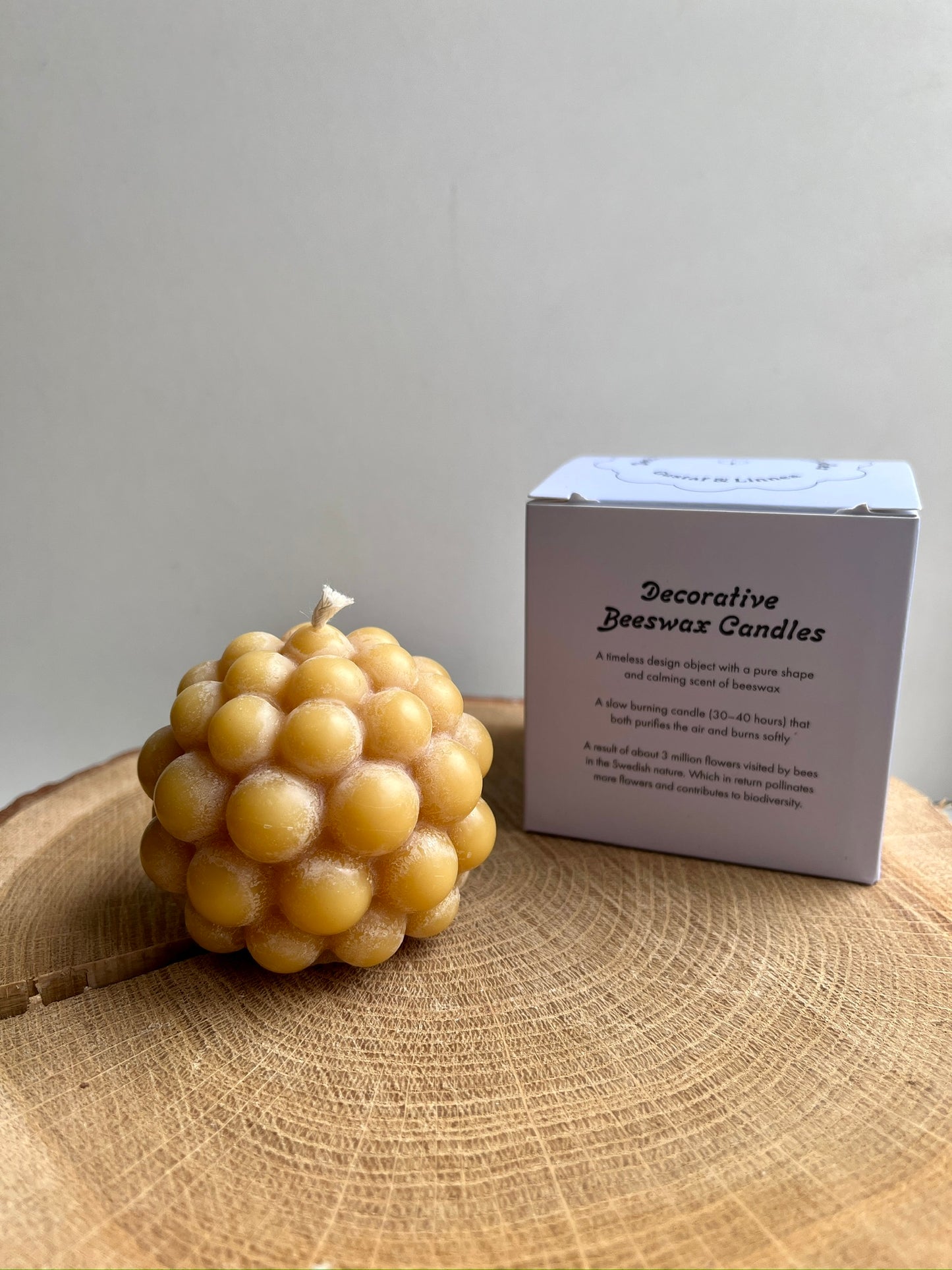 Gustaf & Linnea Bienenwachskerze Salmbär 150g