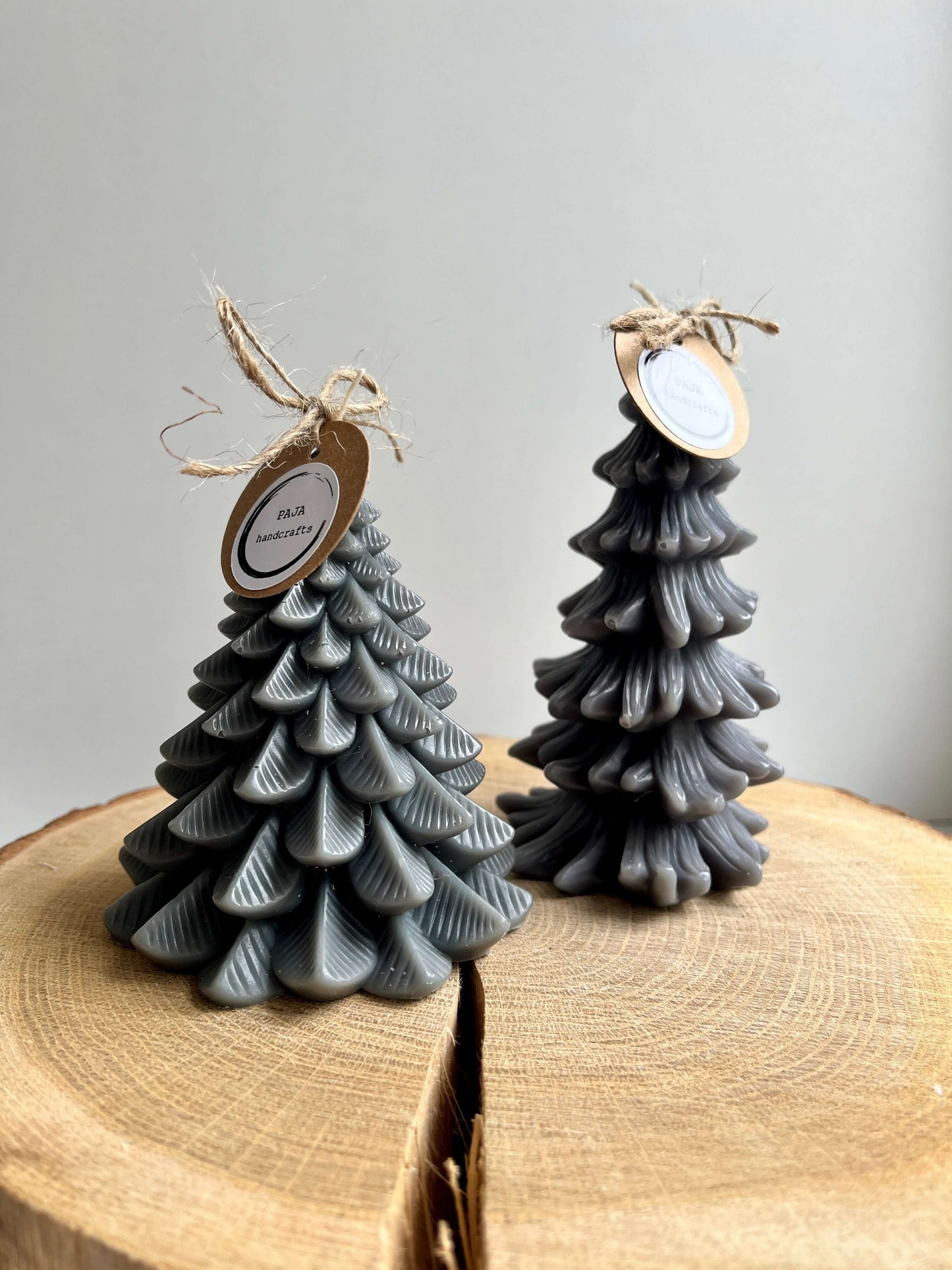 Paja Handcrafts Fir Candle small Dark Green