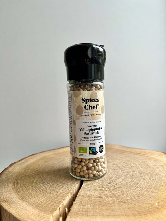 Spices Chef Weisser Pfeffer & Räuchersalz Mühle Bio 85g
