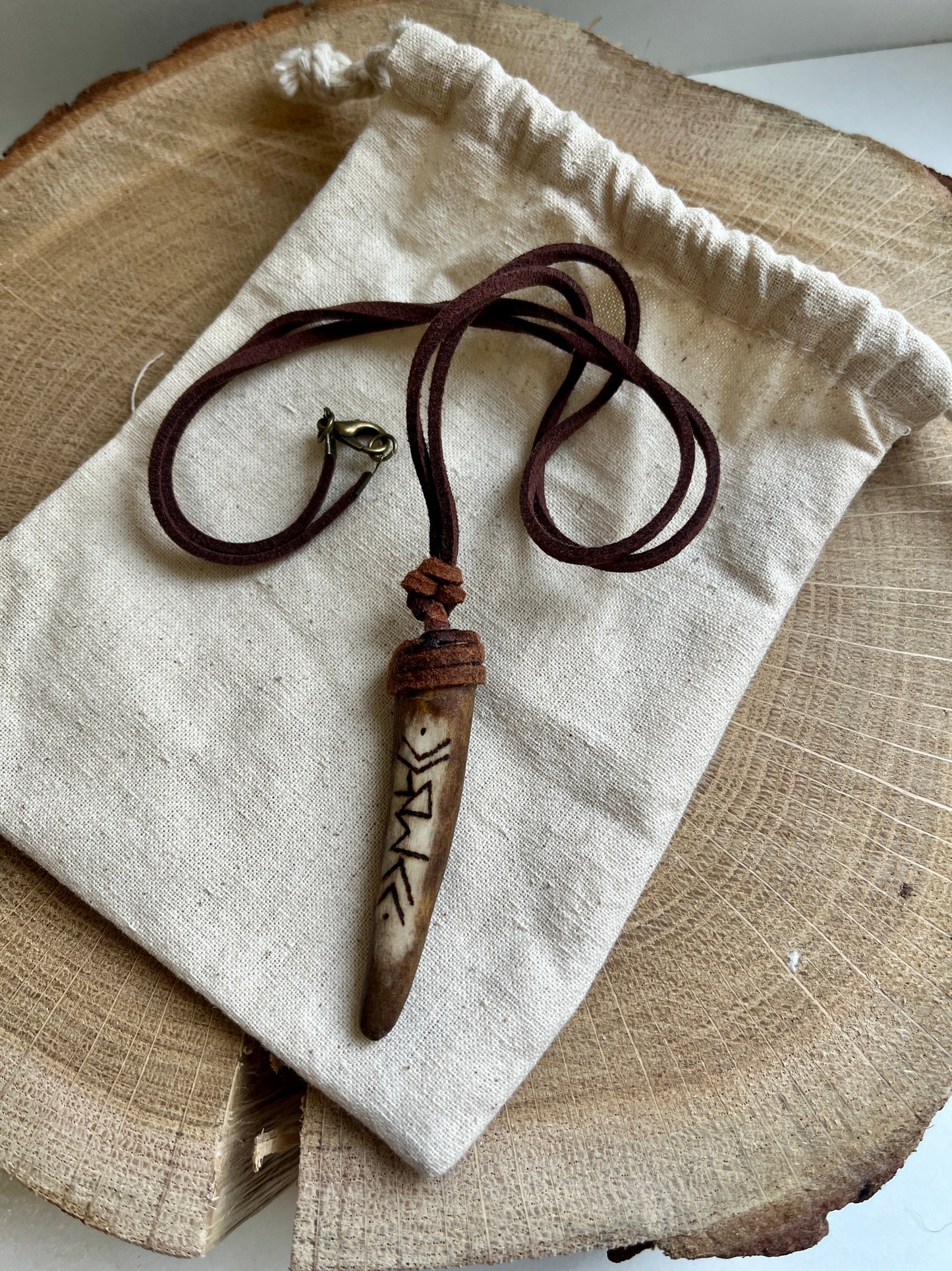 Juuri "Poro" Necklace with Reindeer Antler Pendant