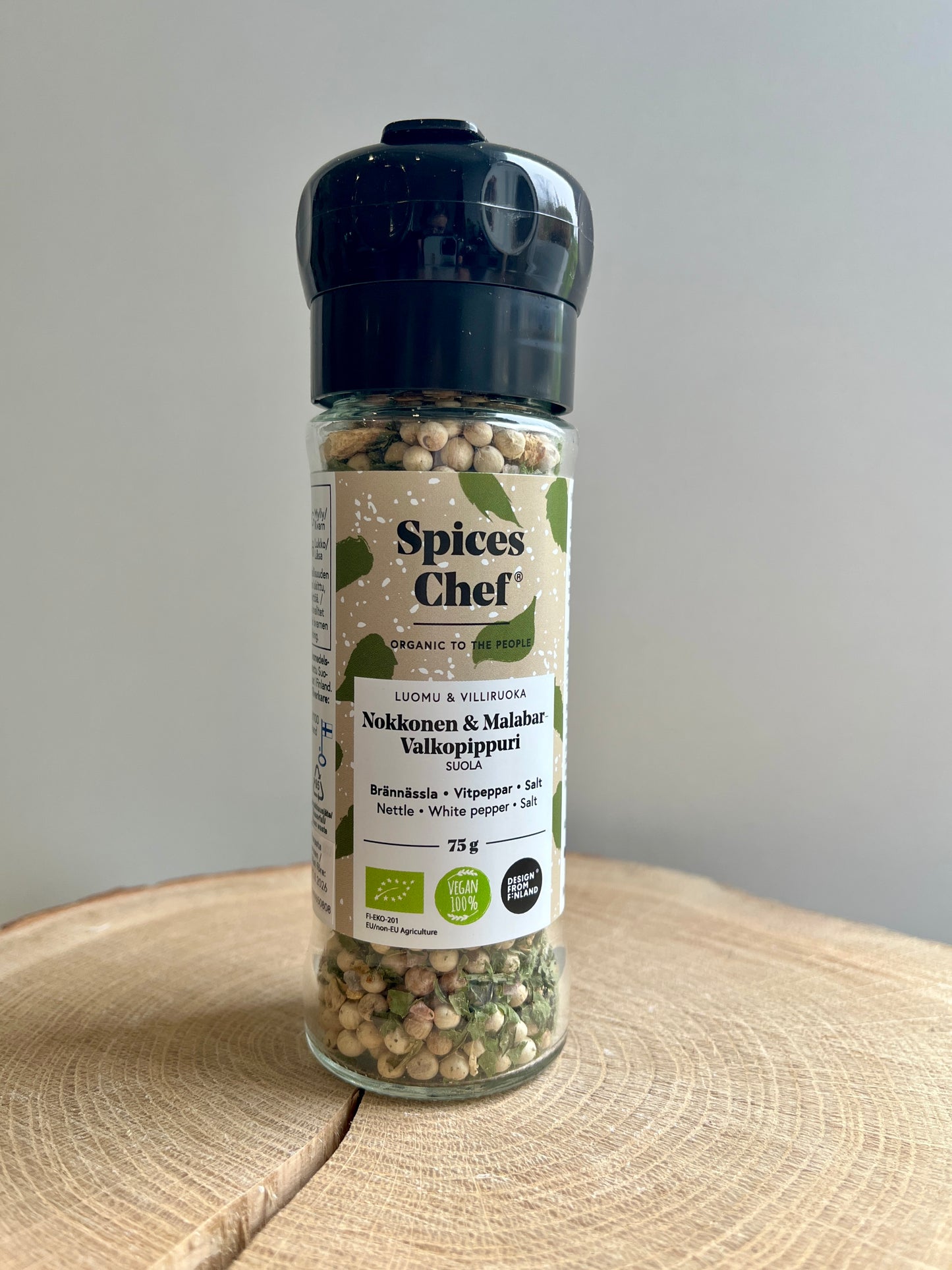 Spices Chef Brennessel & Weisser Malabar Pfeffer Mühle Bio 75g