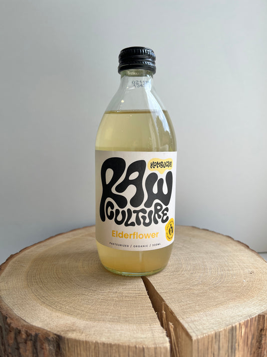 rawculture Holunderblüte Kombucha 330ml